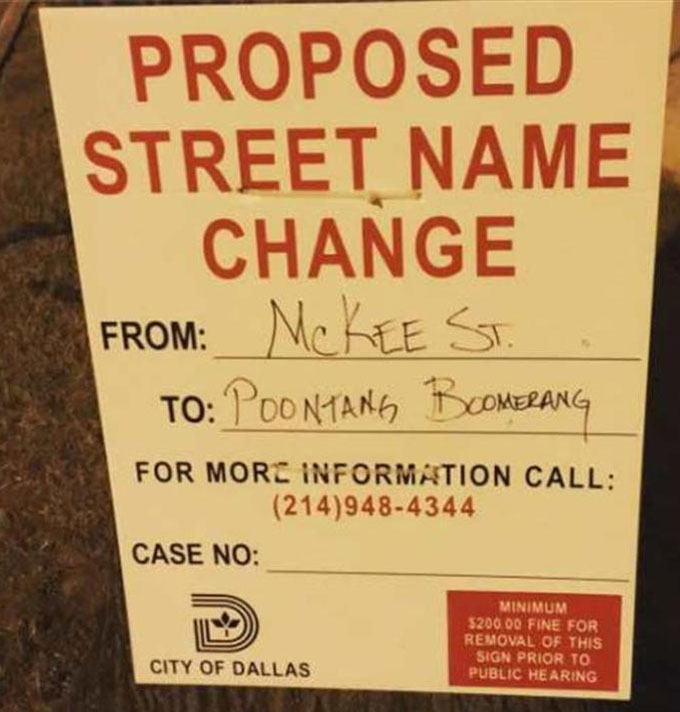 Proposed Street Name Change