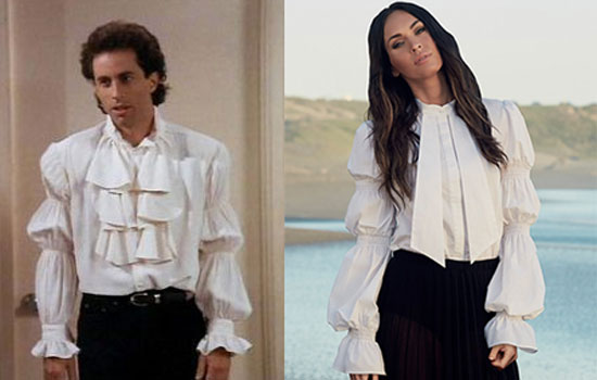 Seinfeld 1993 - Megan Fox 2017, the puffy shirt never gets old