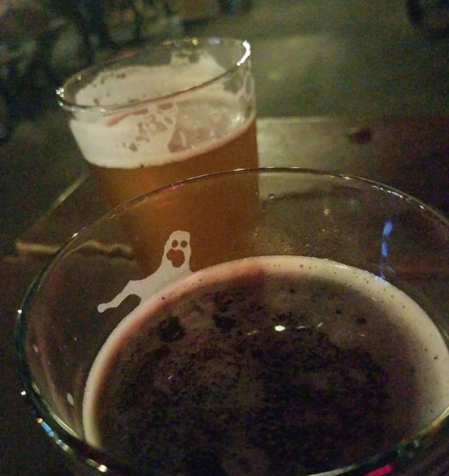 I think my beer is ready for Halloween..