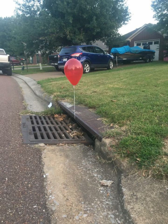 Neighbors went to see "It." It will be dark when they see this