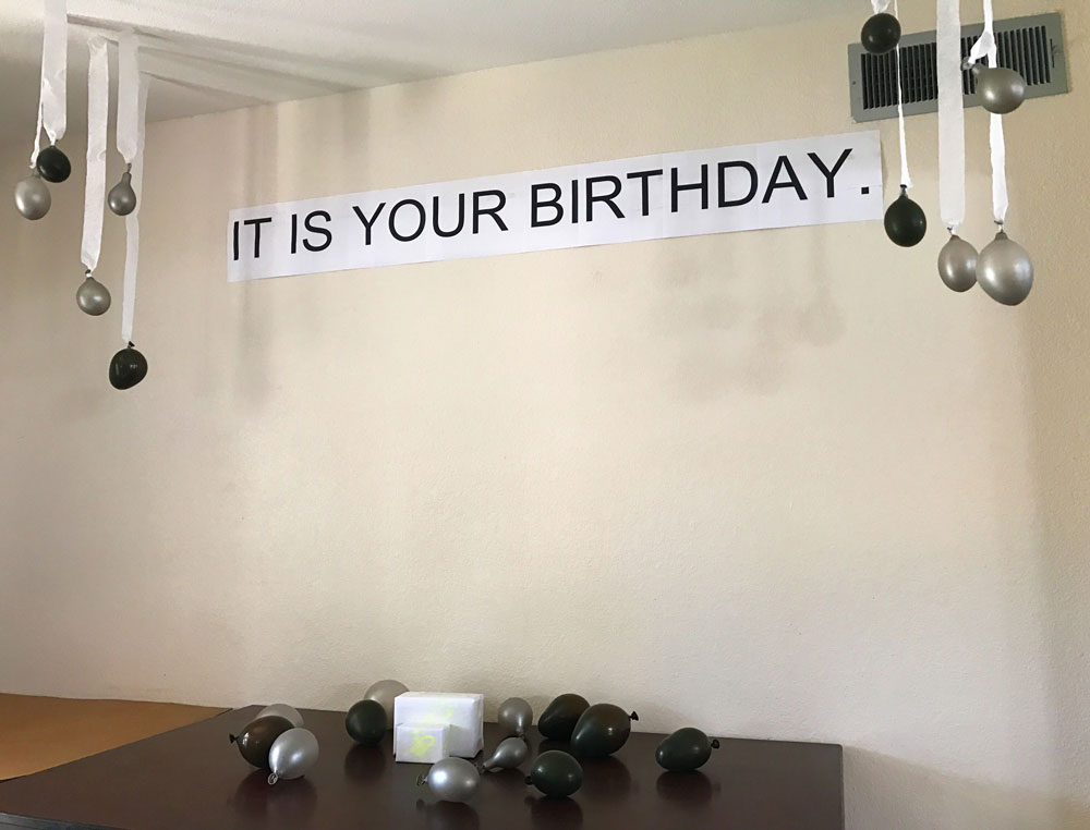 I surprised my wife for her birthday