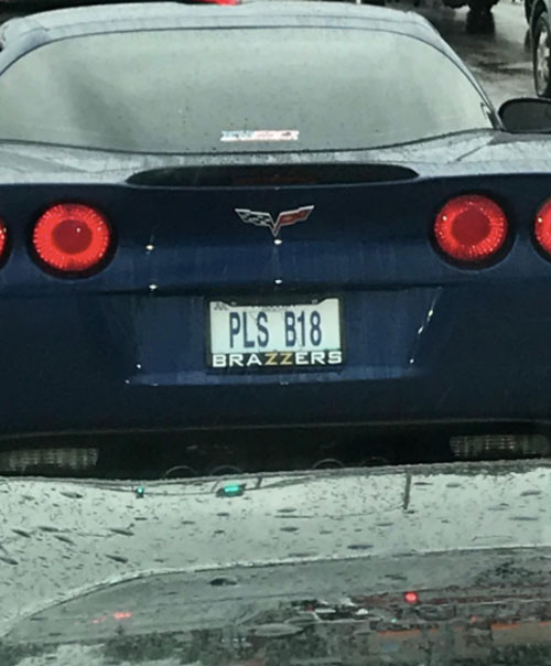 Very on-brand license plate