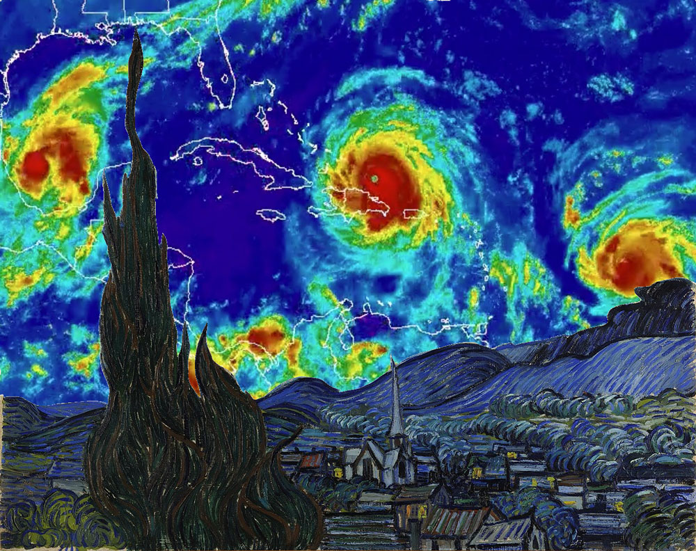 When you're a series of powerful Atlantic storms, but love art