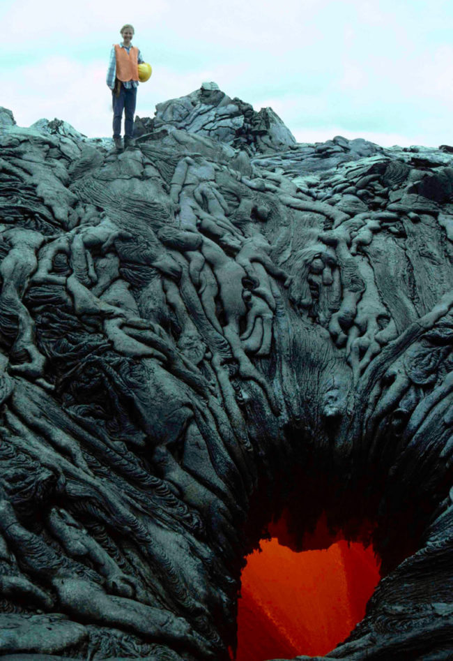 This lava pit looks like it's sucking the souls of the damned into hell