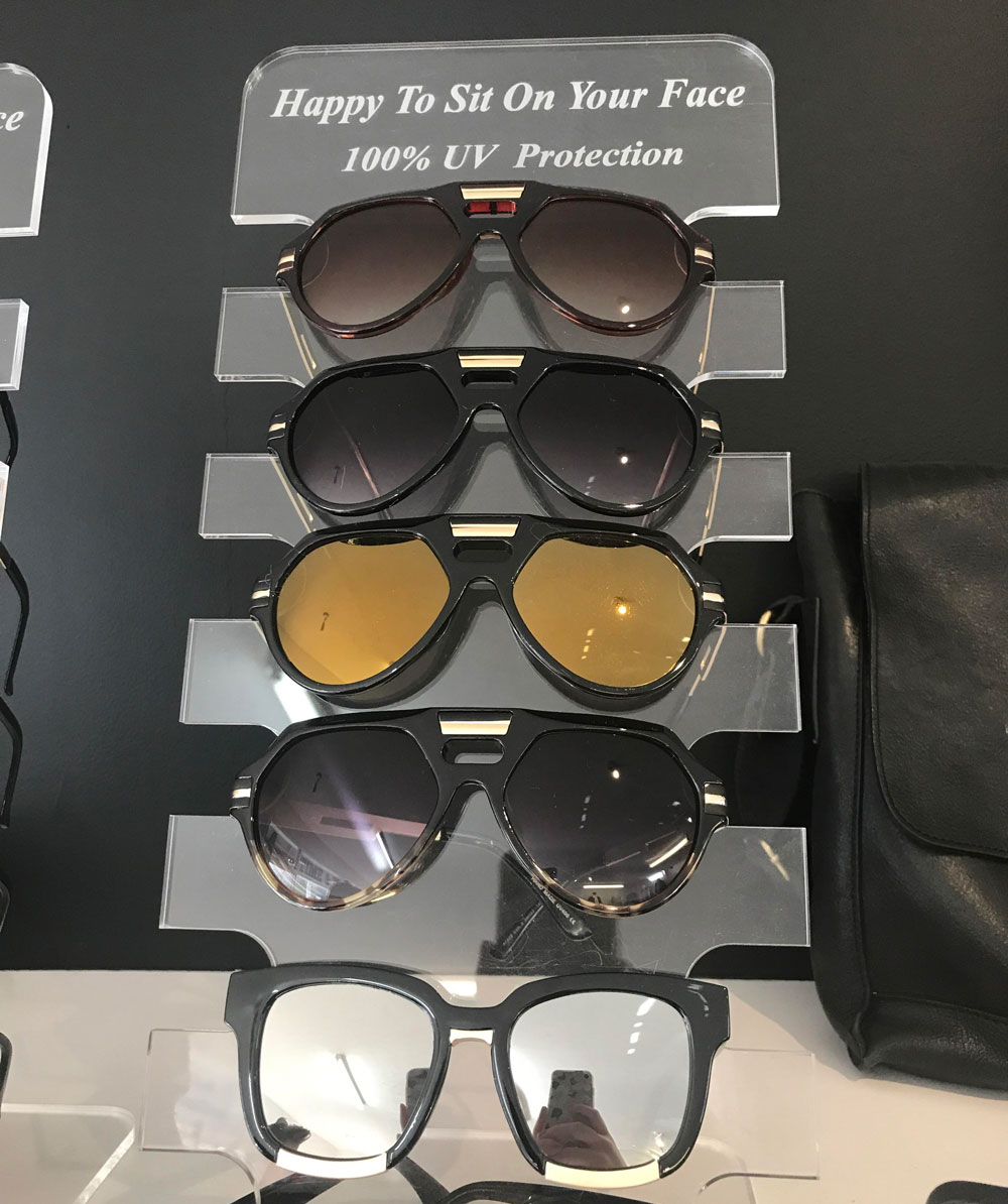 That's one way to sell sunglasses