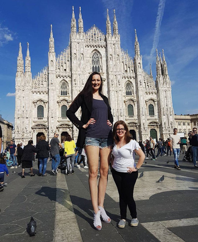 Ekaterina Lisina of Russia is the new Guinness record holder for the longest legs