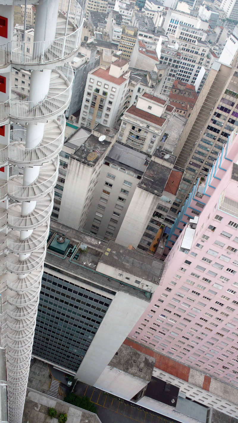 In Brazil, there's an apartment building with a 40 storey spiral staircase fire escape