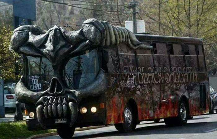 Black Sabbath Tour Bus