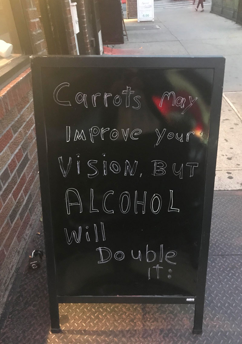 Carrots may improve your vision, but..