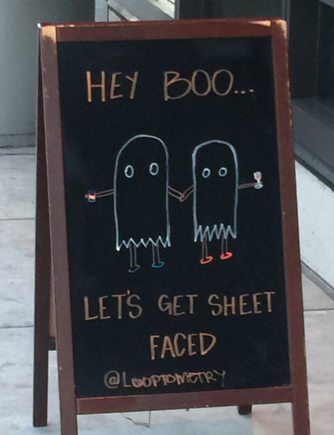 Local Halloween sign