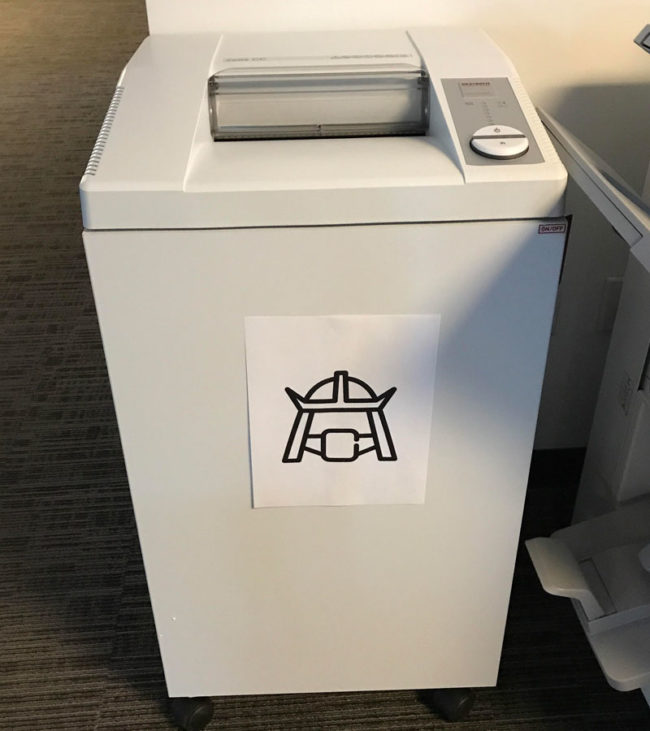 Office got a new shredder
