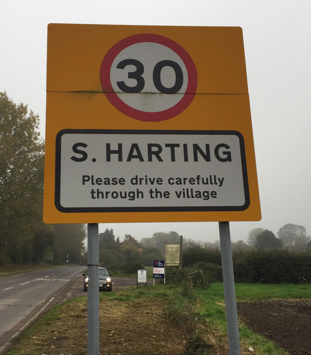 South Harting - We really need to talk about your sign