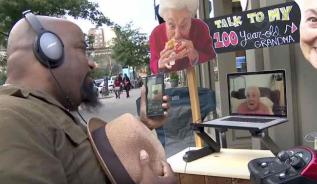 Grandma gives advice to stressed out New Yorkers from 3,000 miles away
