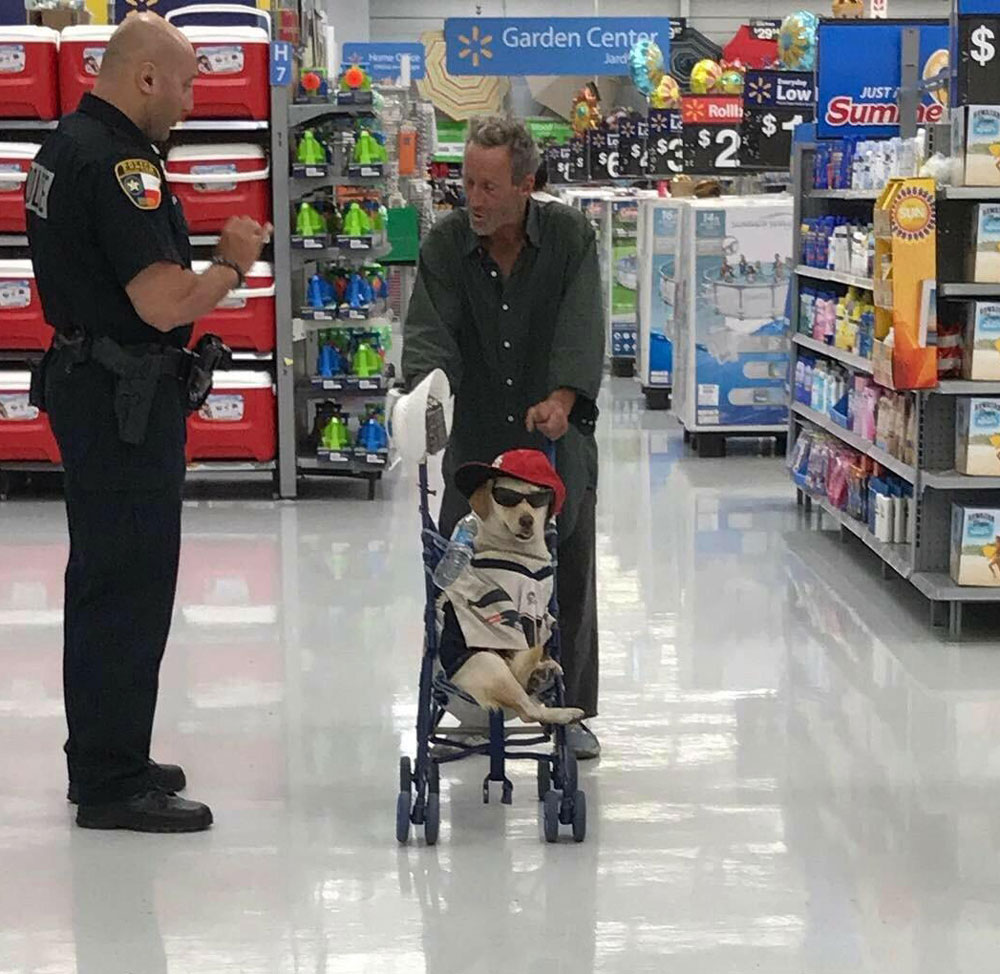 "This is my son, officer."