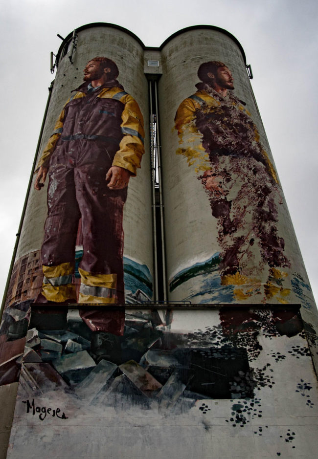 I walk past these epic 32 meter tall silos everyday, thought I'd share! (Stavanger, Norway)