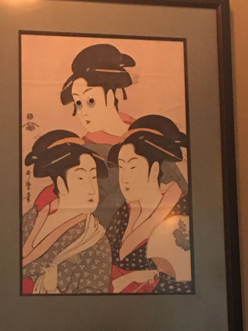 Eating sushi with my best friend when we saw this in the restaurant...