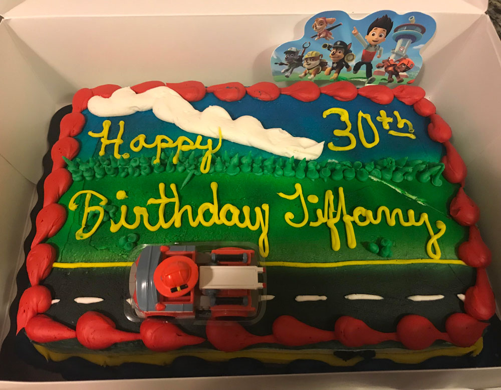 I let our 3 year old pick out his mom’s birthday cake...