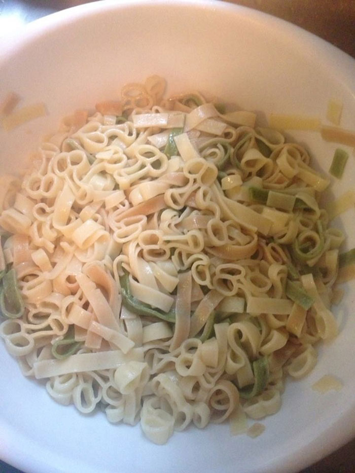 My wife told me to make dinner tonight, she still hasn't realized the noodles I used