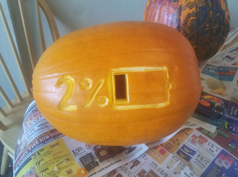 I carved the scariest pumpkin I could imagine