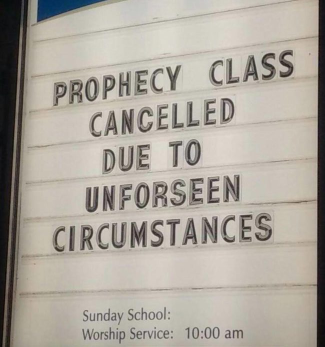 This sign outside a church in my town