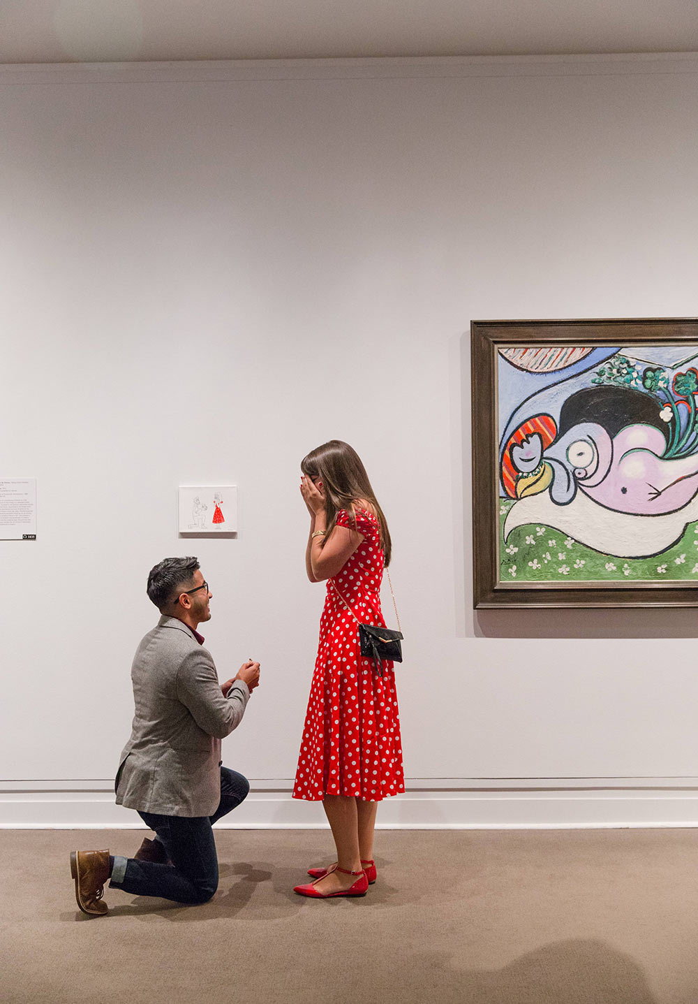 I proposed to my girlfriend by hanging a painting in the Met