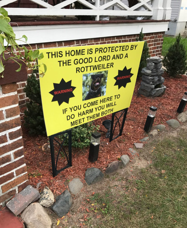 Saw this on someone's front lawn