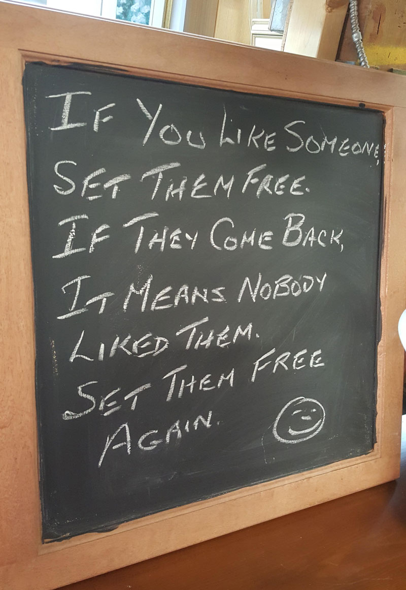 If you like someone set them free...