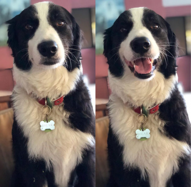 Before and after I told him he was beautiful