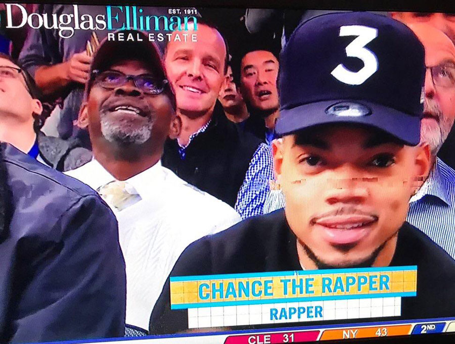 Just in case you weren't sure what Chance the Rapper did for a living