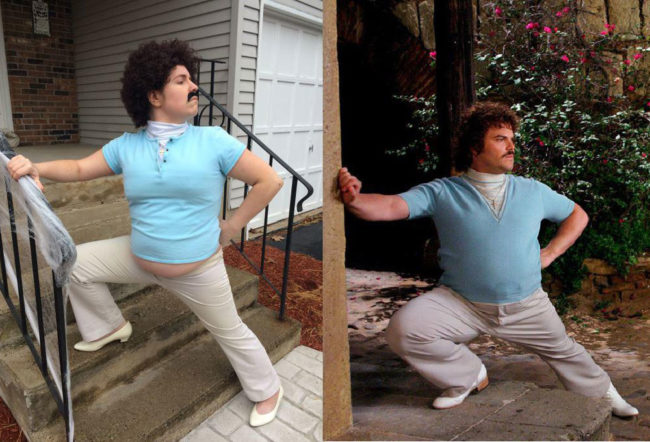 My pregnant belly helped me this Halloween. I present to you: Nacho Libre Maternity Wear