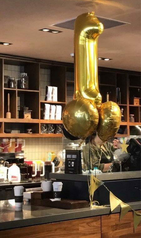 Local Starbucks very excited for their one year anniversary