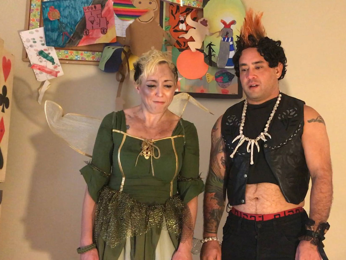 For Halloween my wife and I dressed up as Tinkerbell and Rufio from Hook 26 years later