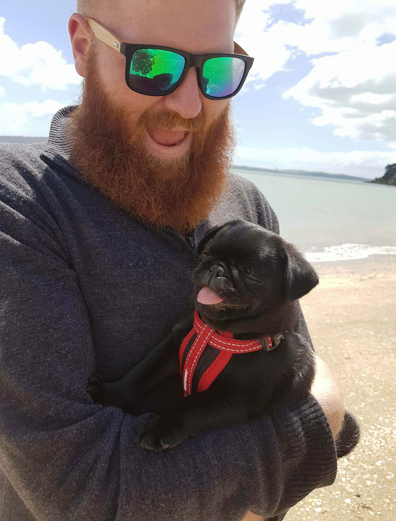 Just took Abe to the beach for the first time. I think he enjoyed it