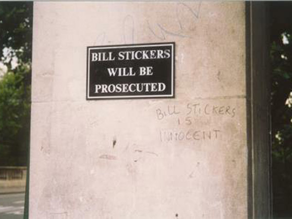 Free Bill Stickers!