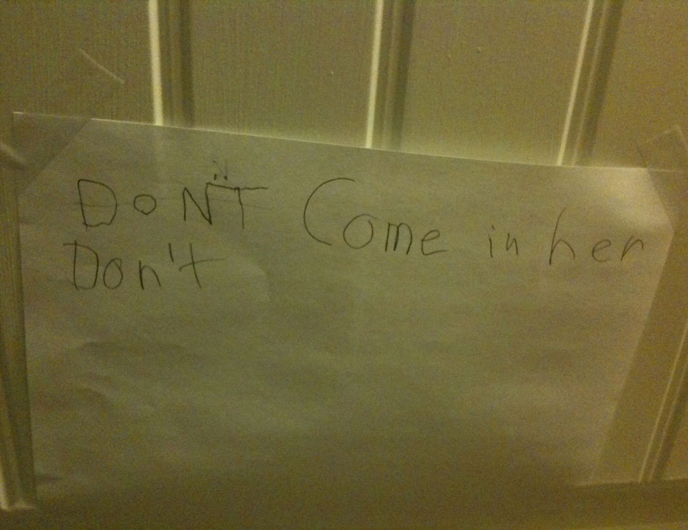 Sound advice from my 5 year old son. I have taught him well