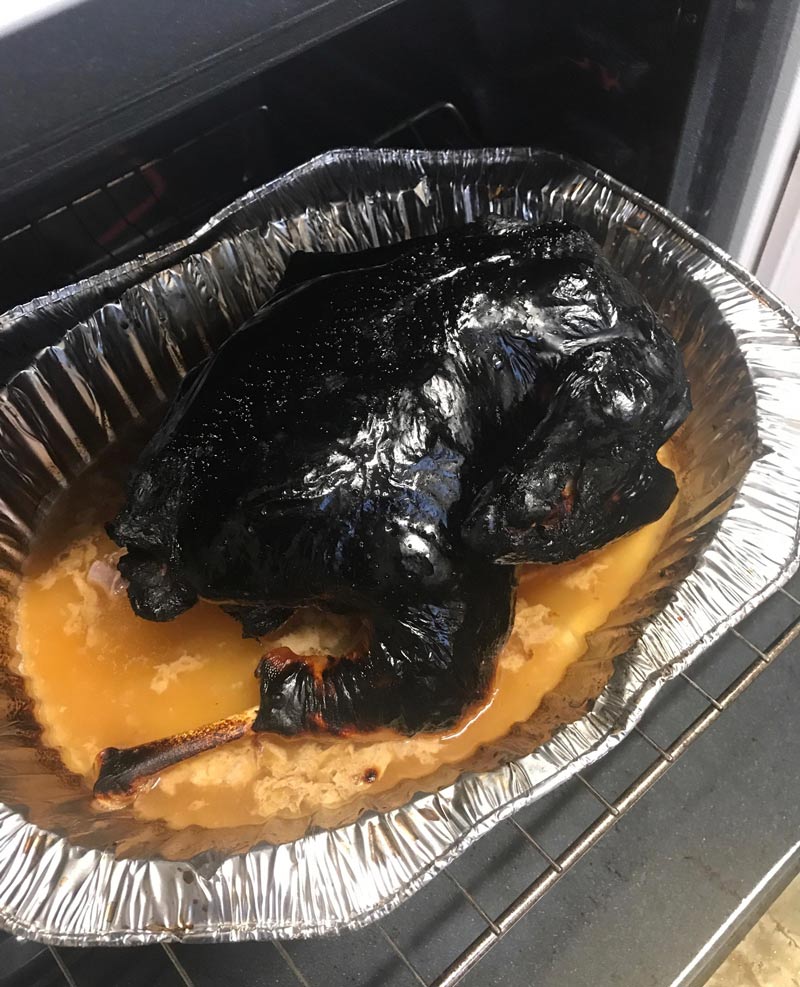 My little sister cooked her first ever Thanksgiving turkey!