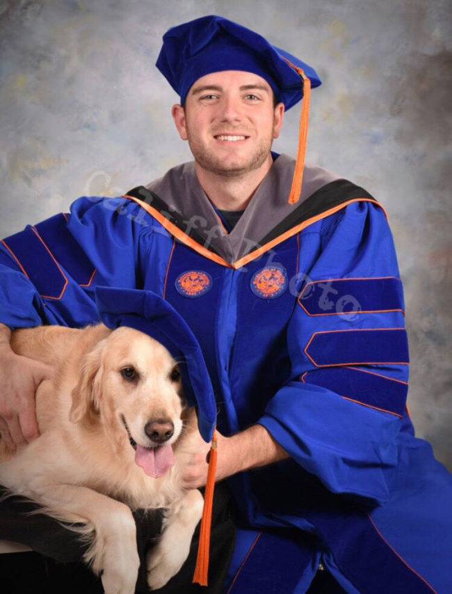 My brother graduates veterinary school this May. Thought you would all appreciate his class photo!