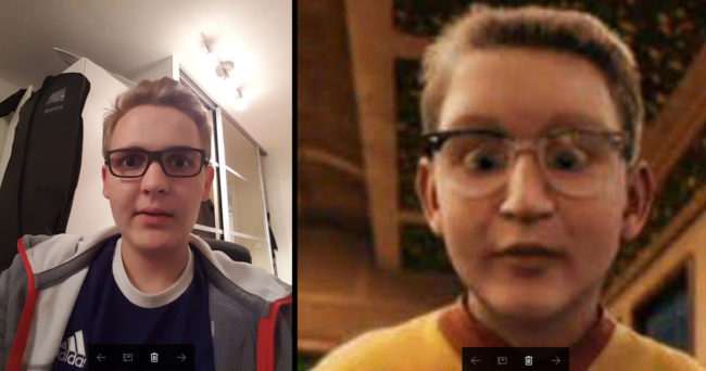 Some friends told me I looked like the kid from The Polar Express
