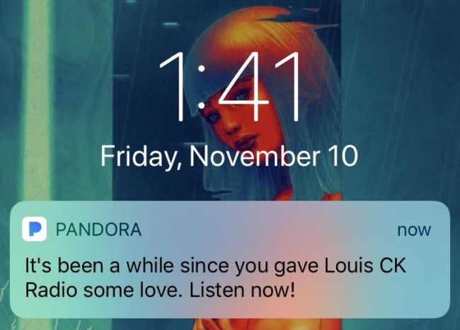 Listen Pandora, now is not the time