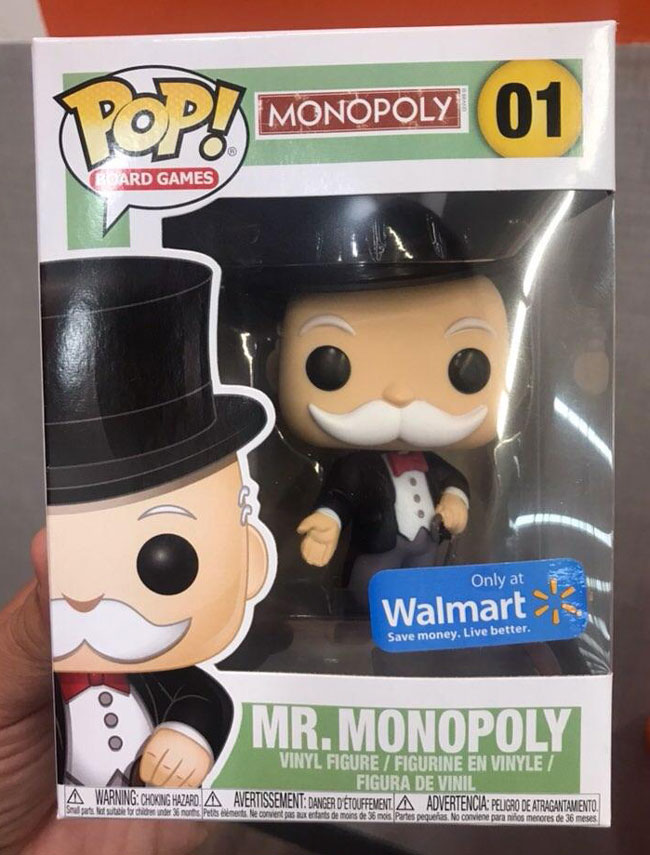 Walmart has a monopoly on Mr.monopoly