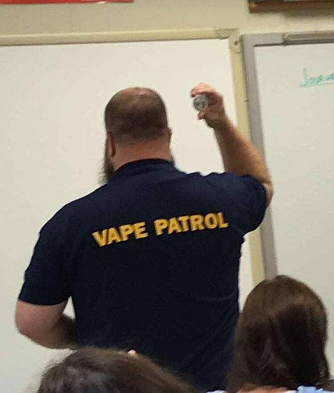 My school is taking the vaping "problem" a bit too seriously...