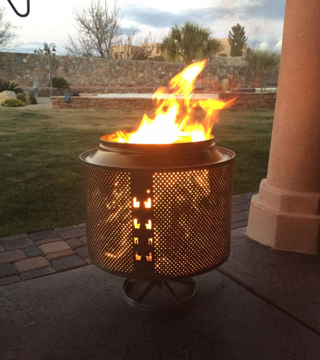 Made this fire pit out of my old washing machine