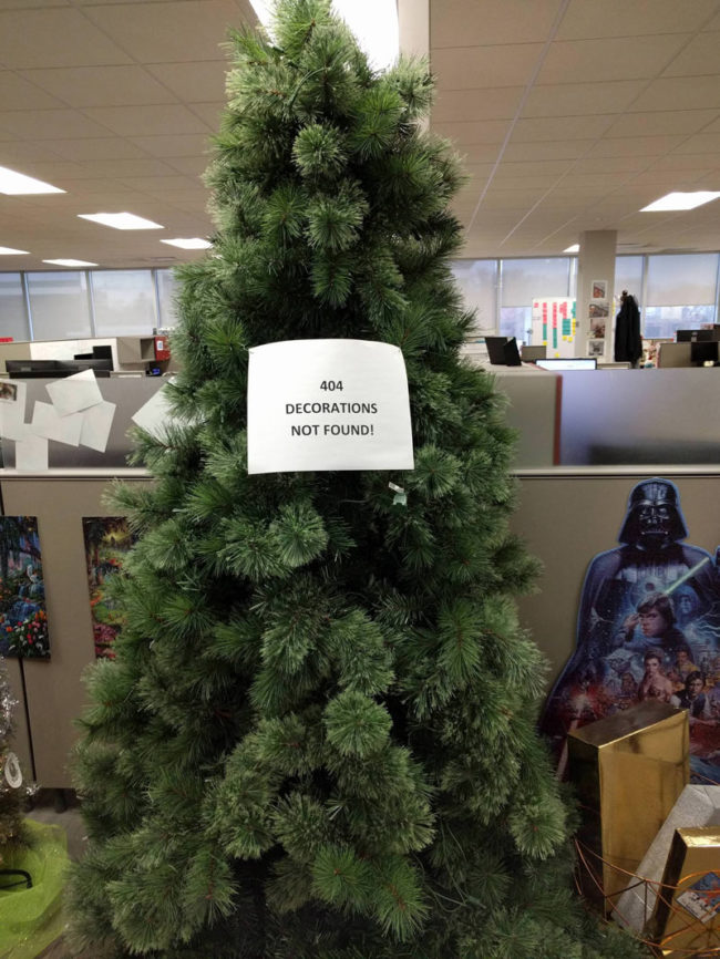 I work at a tech company, this is our Christmas tree