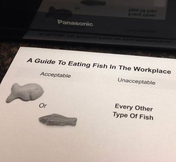 A guide to eating fish in the workplace