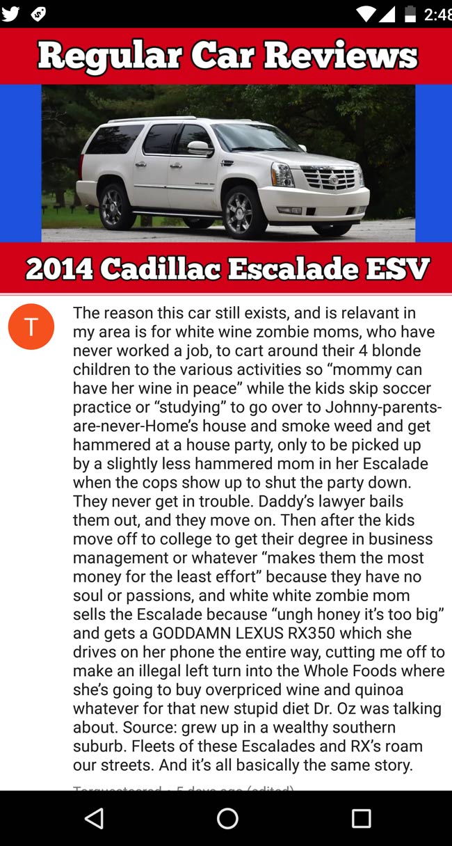 Why the Cadillac Escalade exists