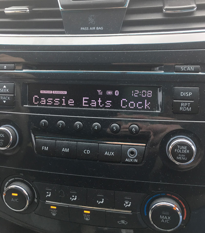 Song title didn’t fit on our car's display