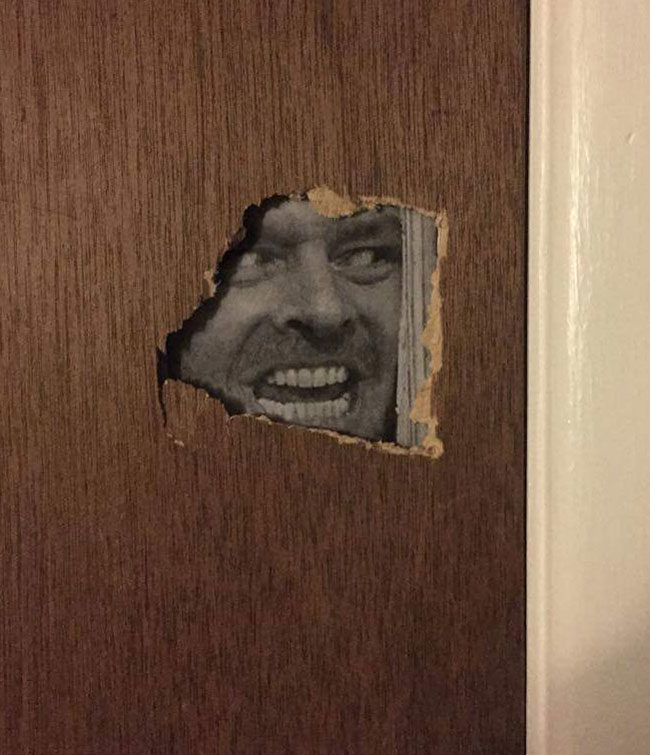 I patched the hole in my door
