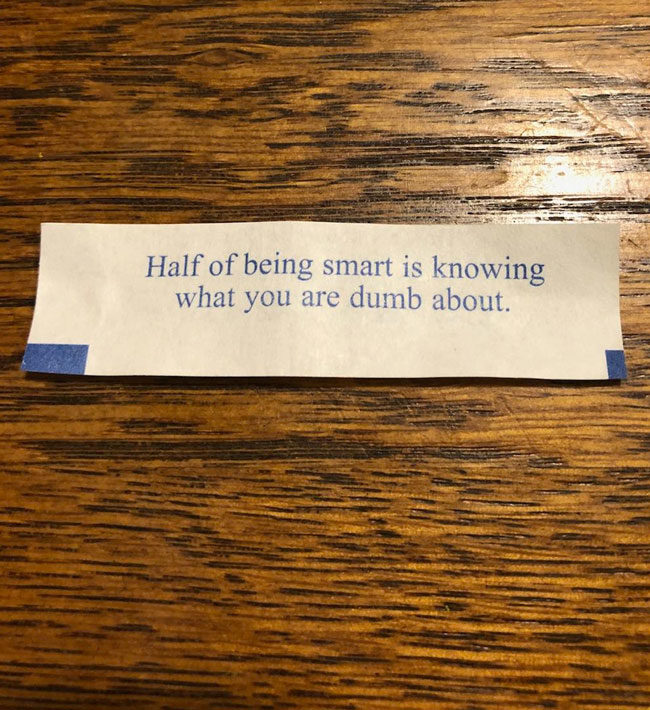 My fortune cookie last night