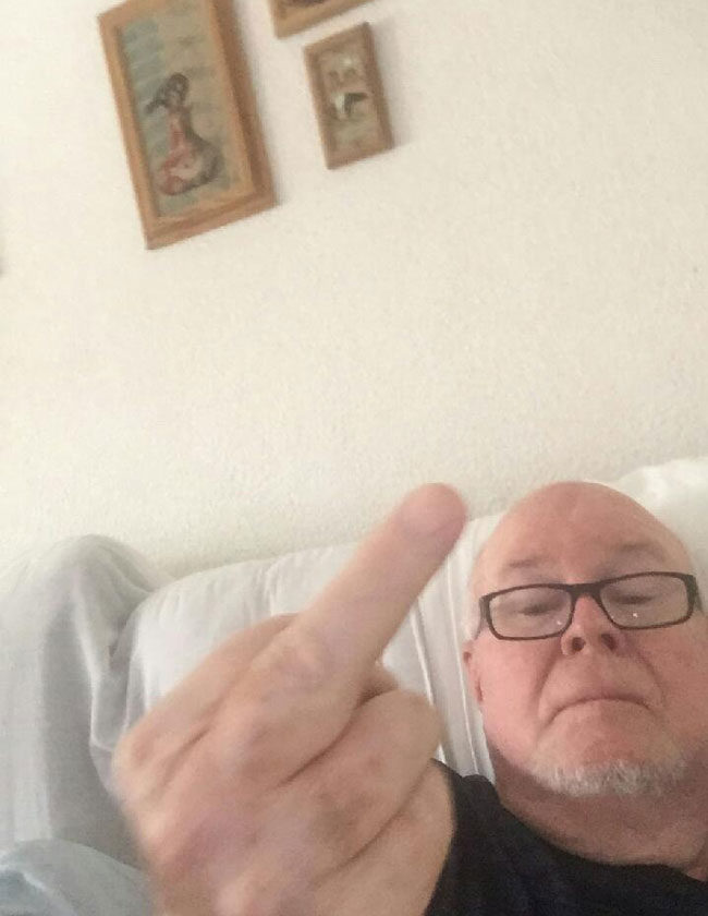 My grandpa sends me this every time I'm on my phone next to him