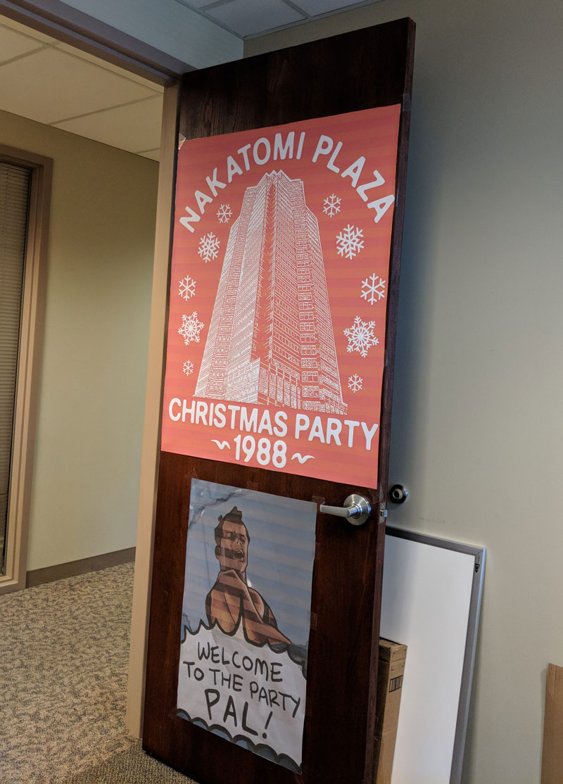 They told me to decorate my office for Christmas